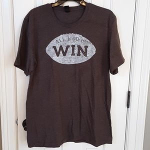 All I do is win football unisex tee fleurty girl